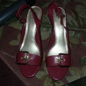 Burgundy Wedges
